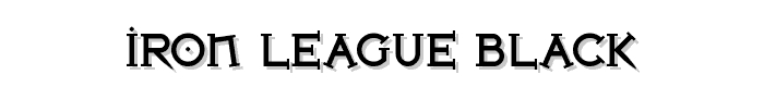 Iron League Black font